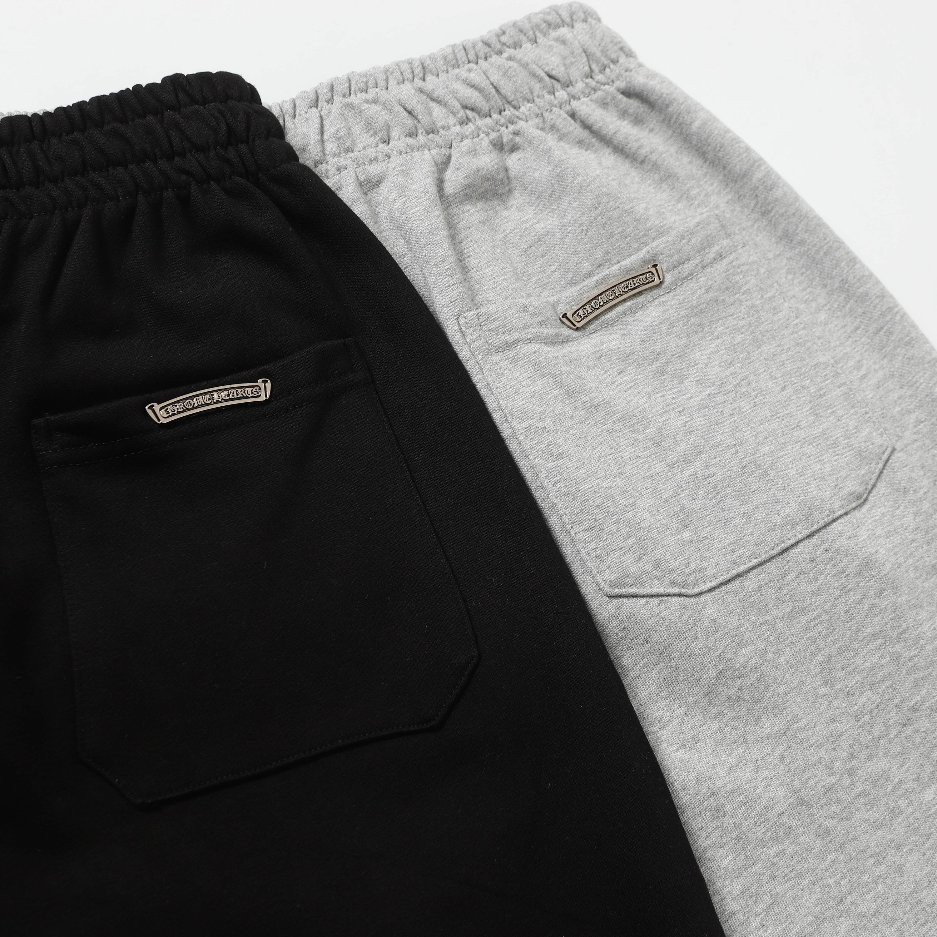 Chrome Hearts Cemetery Leather Cross Patch Paper Jam Shorts