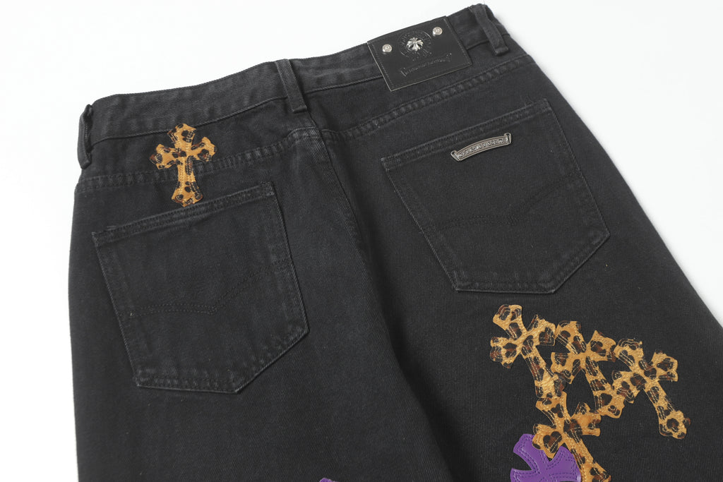 Chrome Hearts Cross Patch Denim Jeans 9981