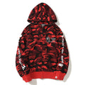 BAPE Red Camo Ape Head Hoodie