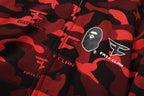 BAPE Red Camo Ape Head Hoodie