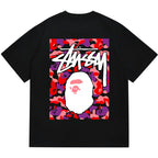 BAPE X Stussy Ape Head Tee