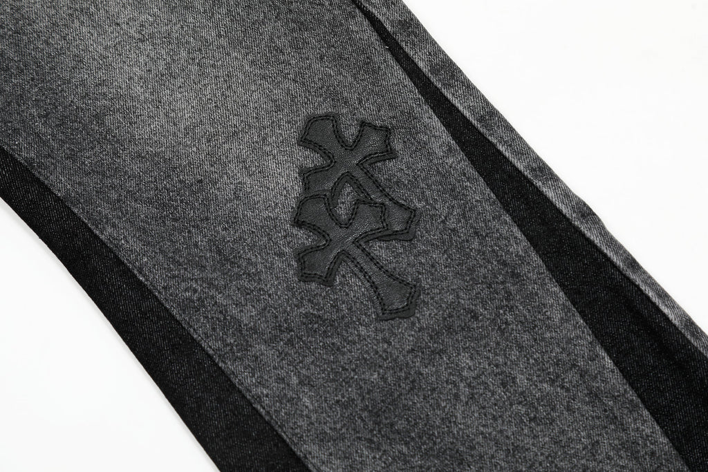 Chrome Hearts Gallery Dept Cross Patch Flare Denim Jeans