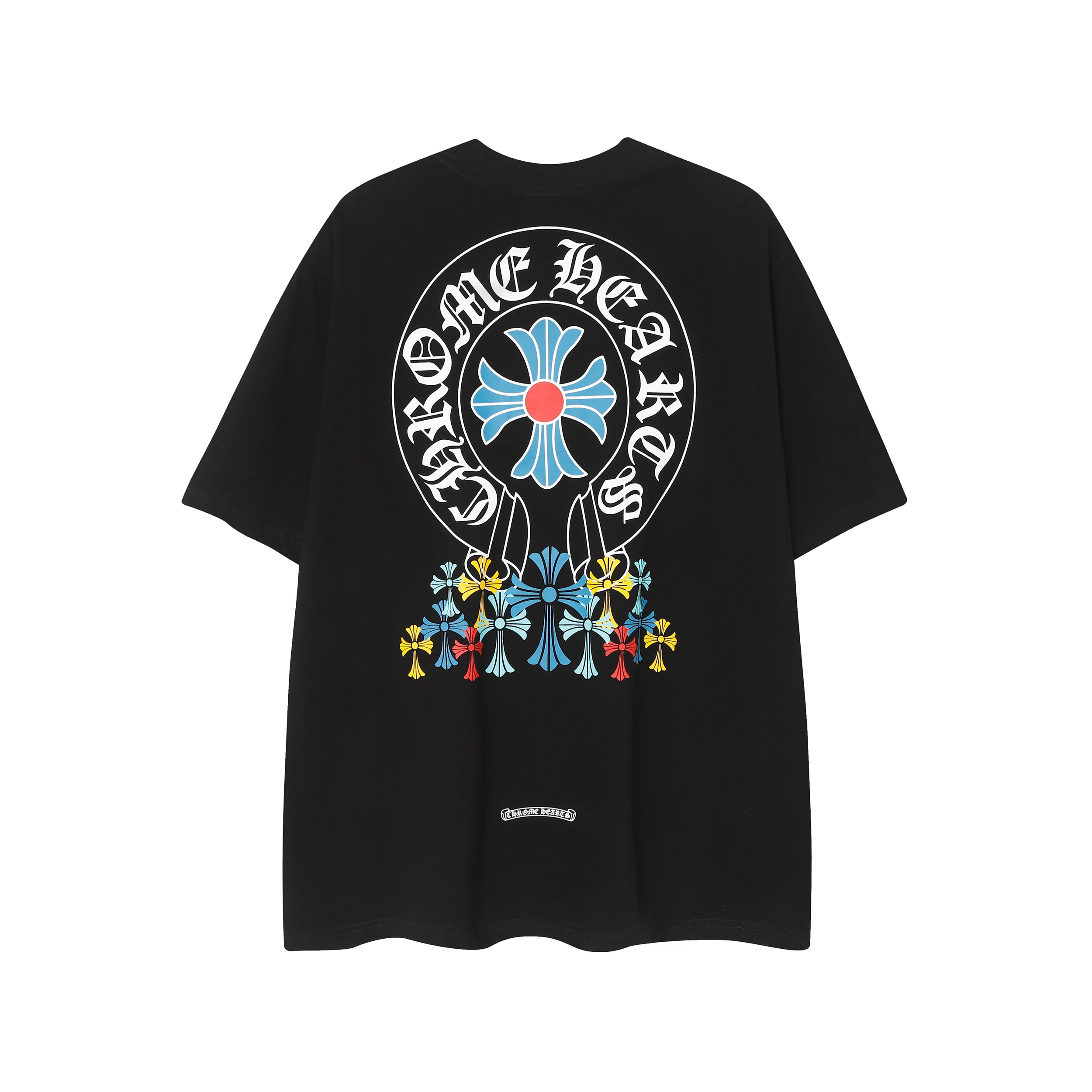 Chrome Hearts Vintage Horseshoe & Multicolor Cross Print Tee 9985