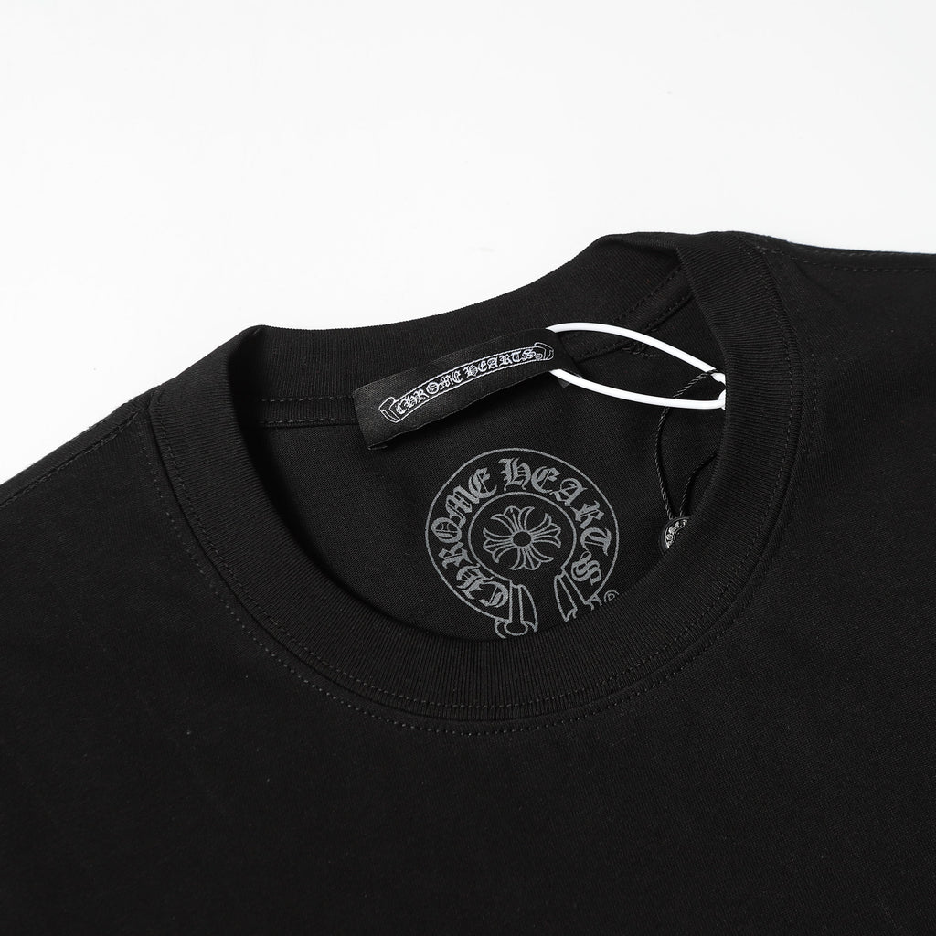 Chrome Hearts Triple Cross Logo Short Sleeve T-shirt 2237
