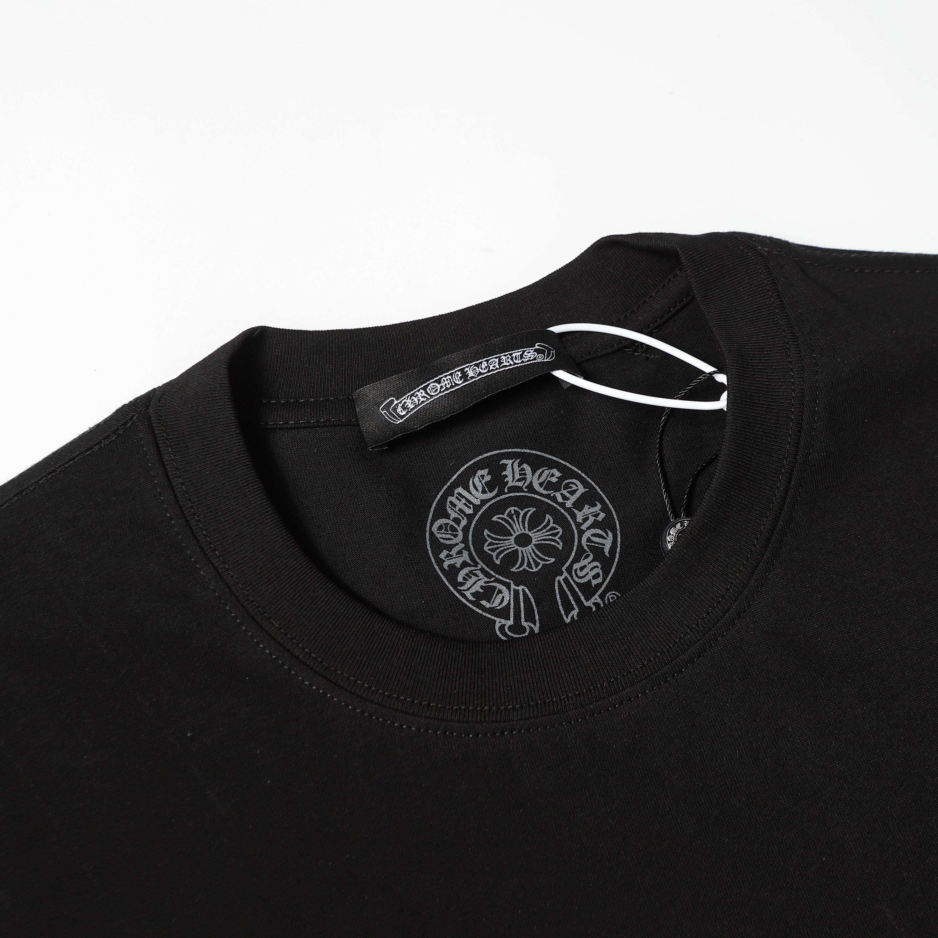 Chrome Hearts Triple Cross Logo Short Sleeve T-shirt 2237