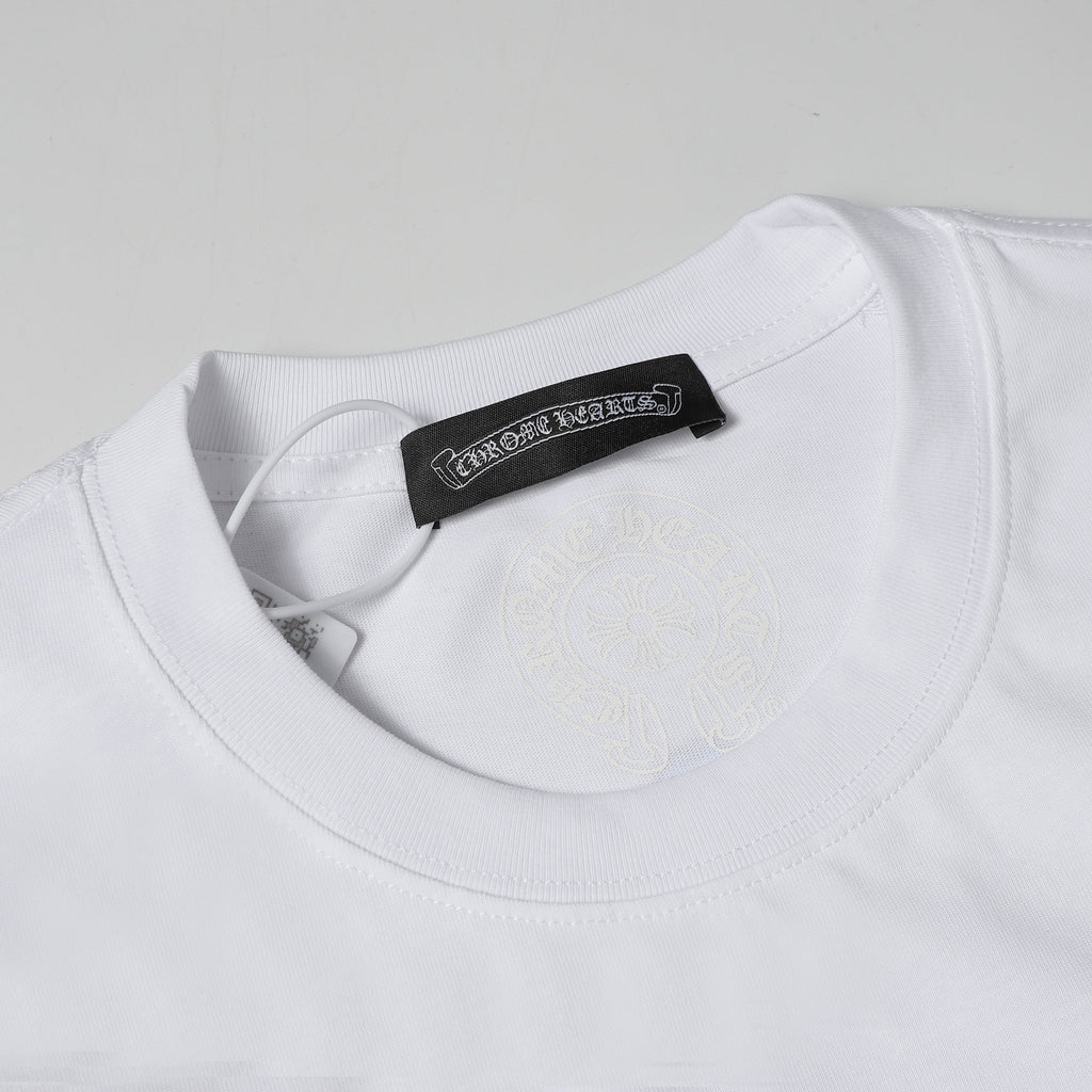 Chrome Hearts Triple Cross Logo Short Sleeve T-shirt 2237
