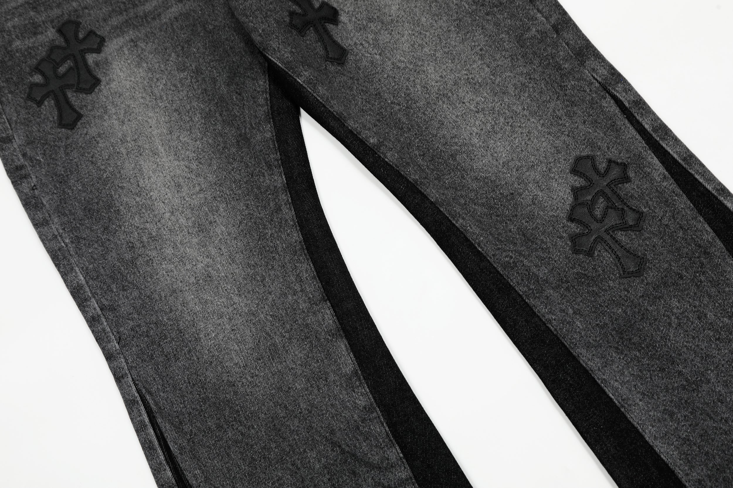 Chrome Hearts Gallery Dept Cross Patch Flare Denim Jeans