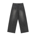 Chrome Hearts Black Cross Patch Grey Jeans