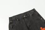 Chrome Hearts Vintage Cross Patchwork Washed Carpenter Denim Shorts 9903