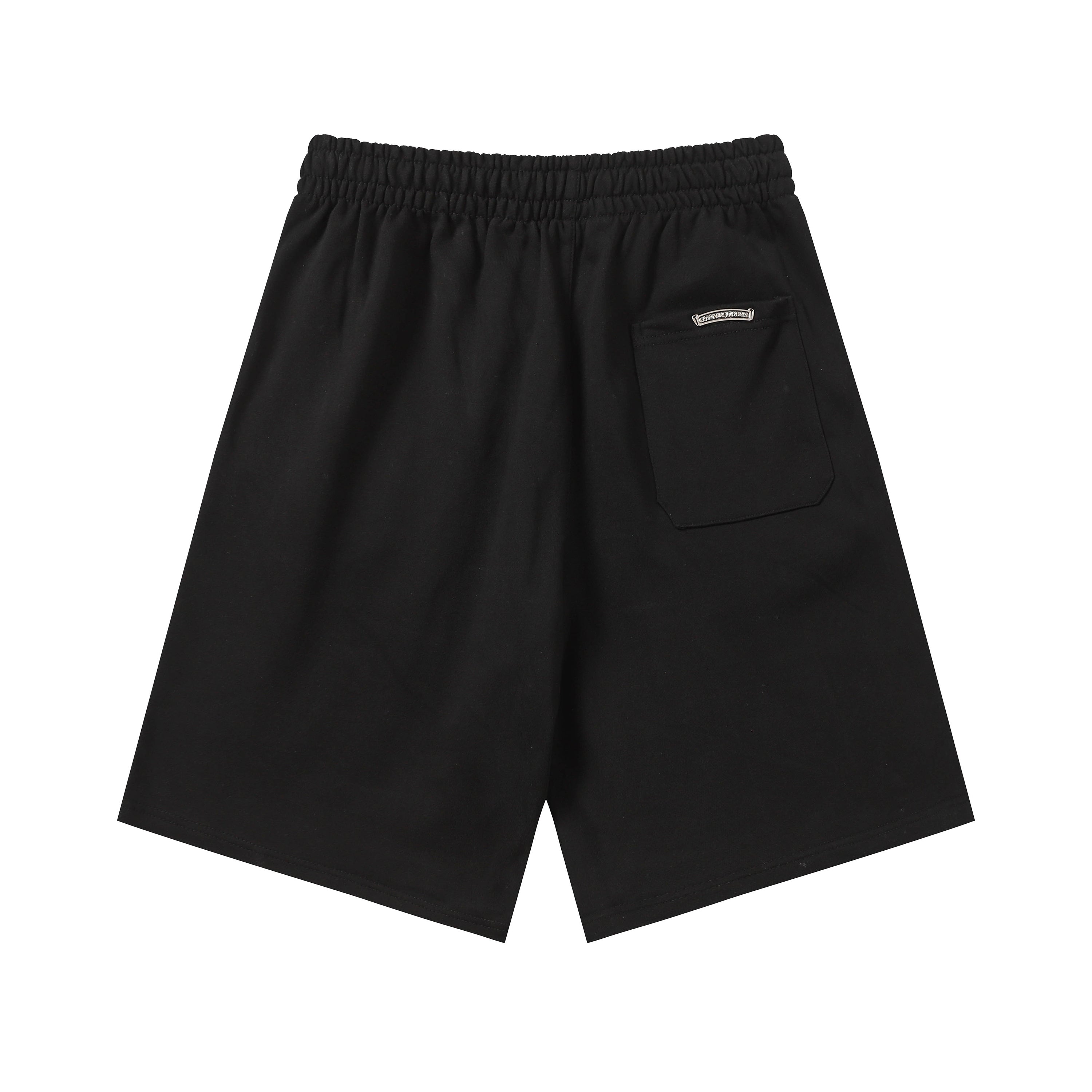 Chrome Hearts Cemetery Leather Cross Patch Paper Jam Shorts
