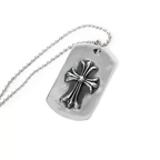 Chrome Hearts TINY CH CROSS CUTOUT DOG TAG